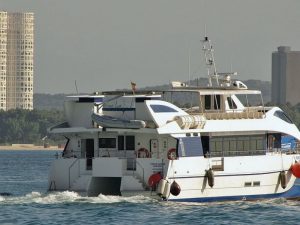 Renting of Motorized Catamaran in Barcelona | Sailing BCN